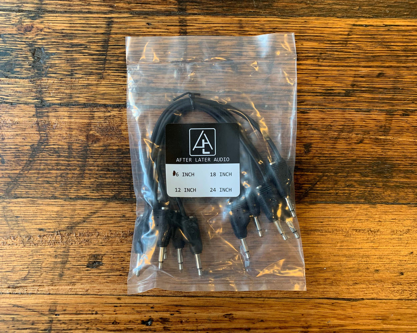 After Later Audio 15cm Double-end Stackable Patch Cable 5 Pack - Black