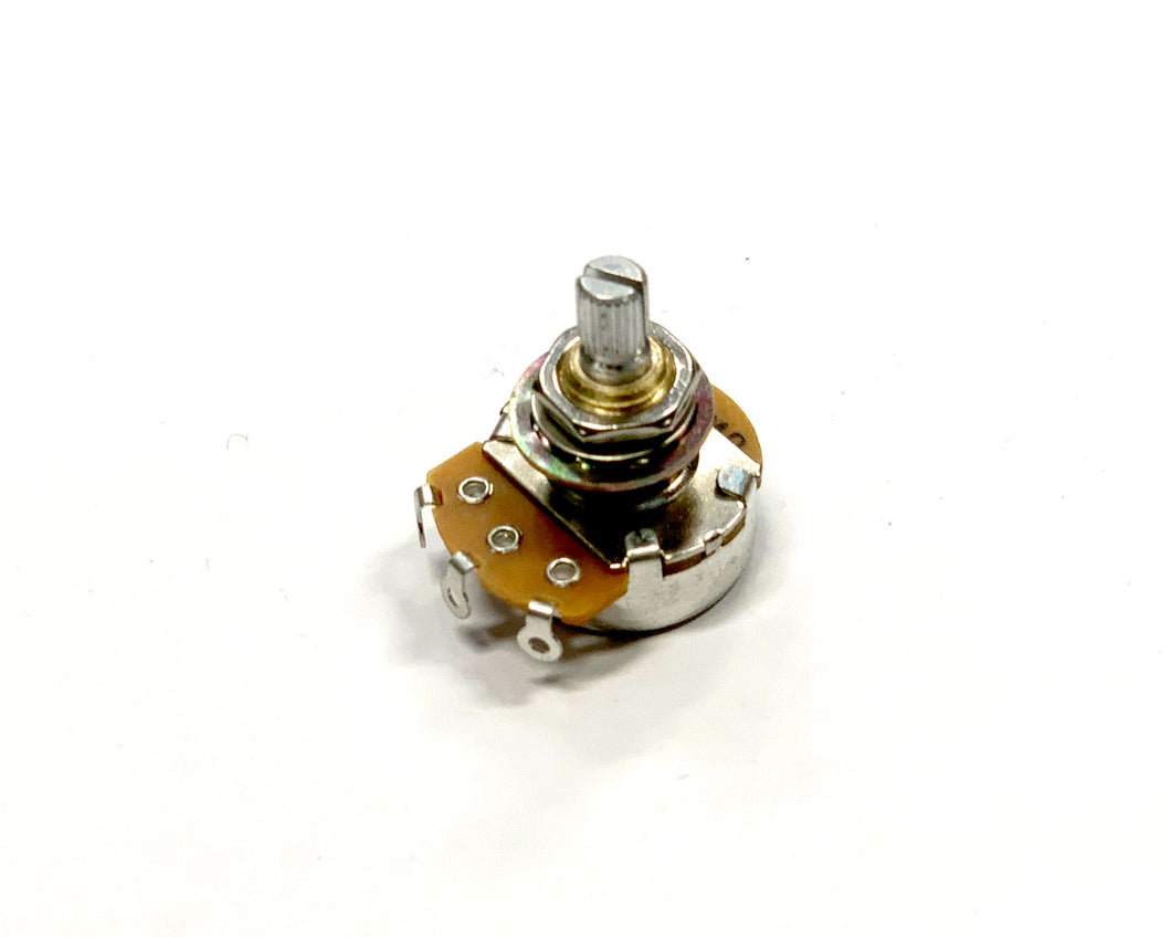 Alpha 1M Audio Taper - Split Shaft Standard Bushing Potentiometer