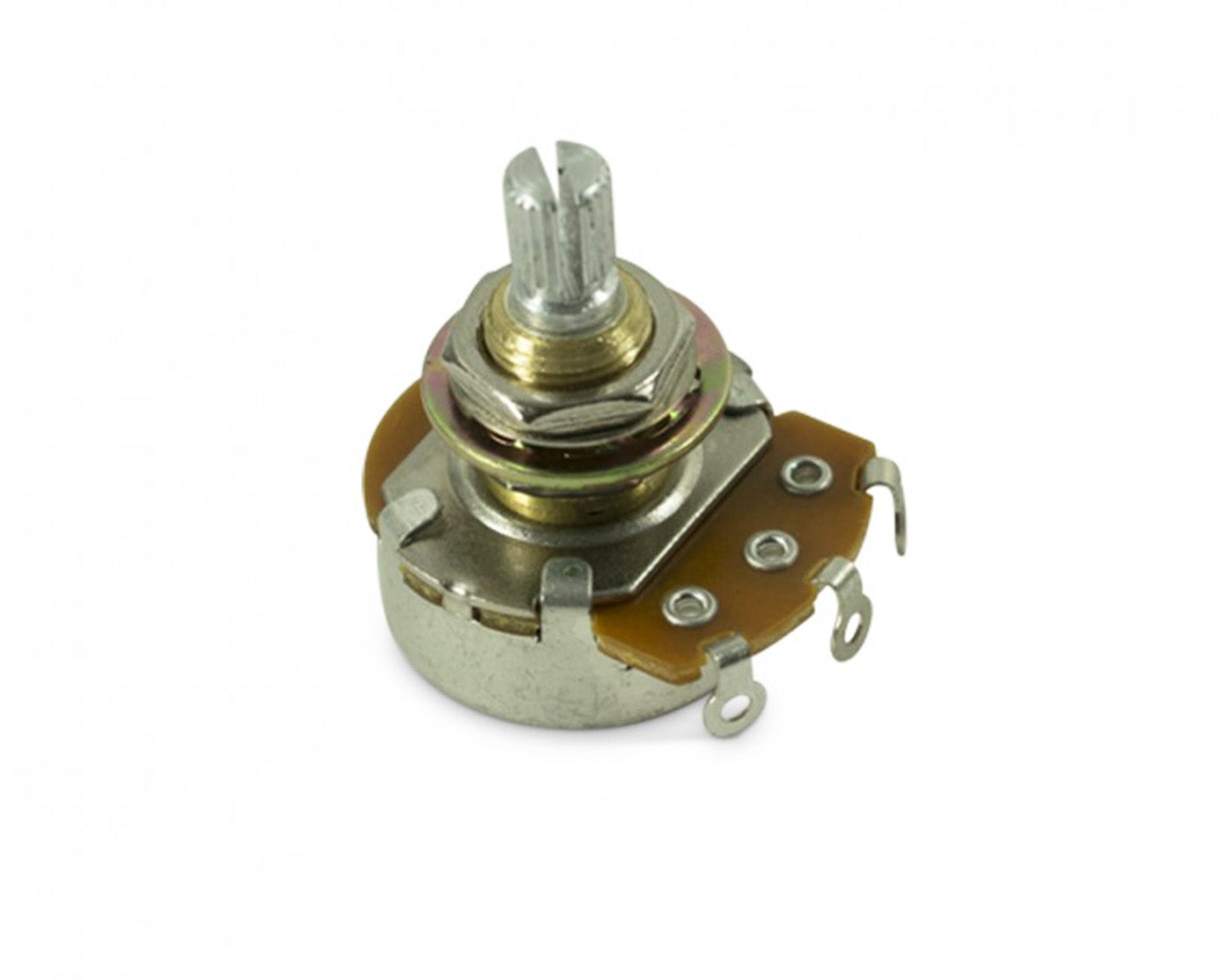 Alpha 500K Audio Taper - Split Shaft Standard Bushing Potentiometer
