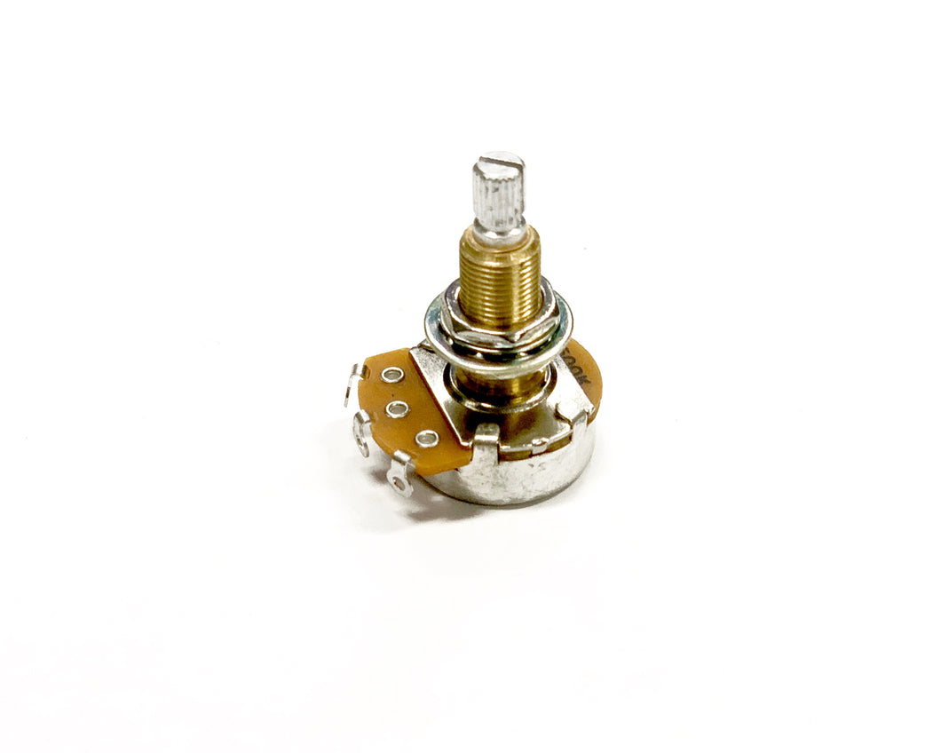 Alpha 500K Audio Taper - Split Shaft Long Bushing Potentiometer