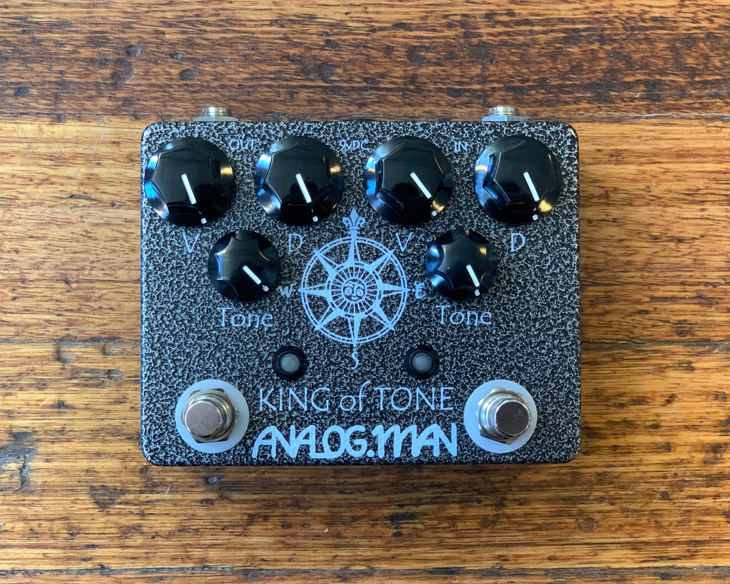Analog Man King Of Tone v4 - Hi Gain Red Side w/box & Candy