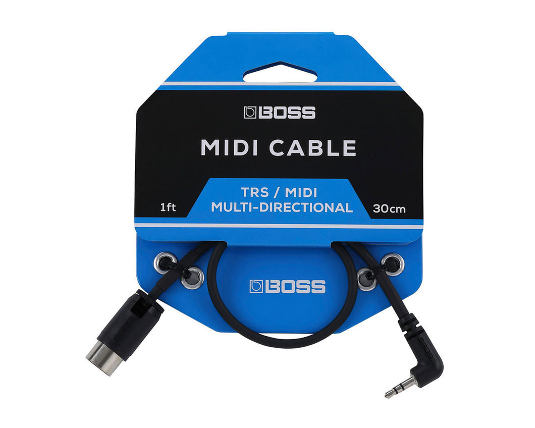 BOSS BMIDI135  Type-A MIDI Mini TRS cable (1ft)