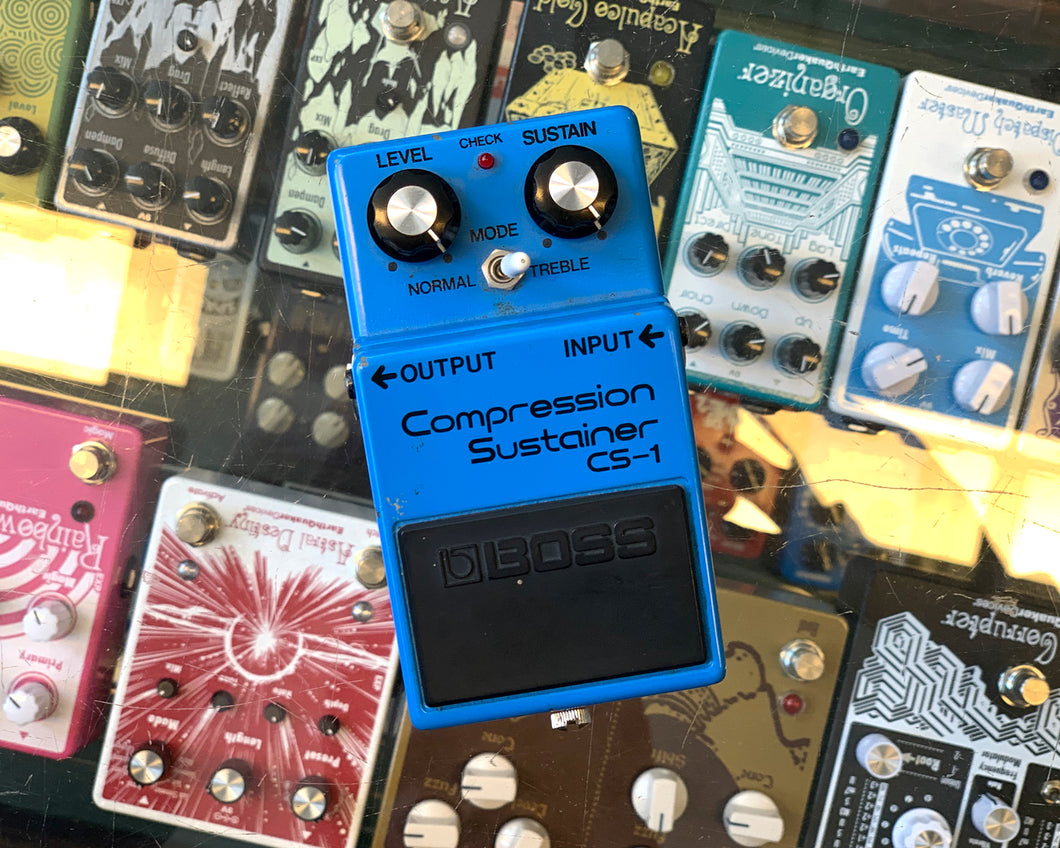 '80 BOSS CS-1 Compression Sustainer - Silver Screw / Long Dash 🇯🇵