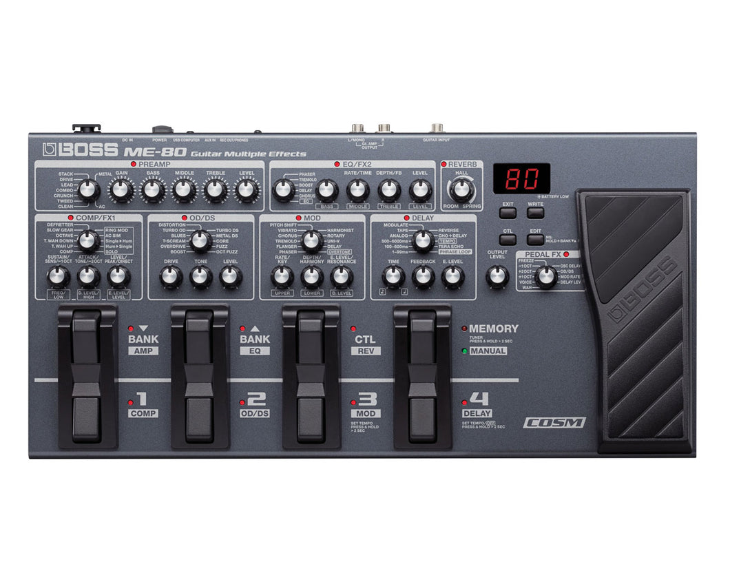 BOSS ME-80 Guitar Multiple Effects