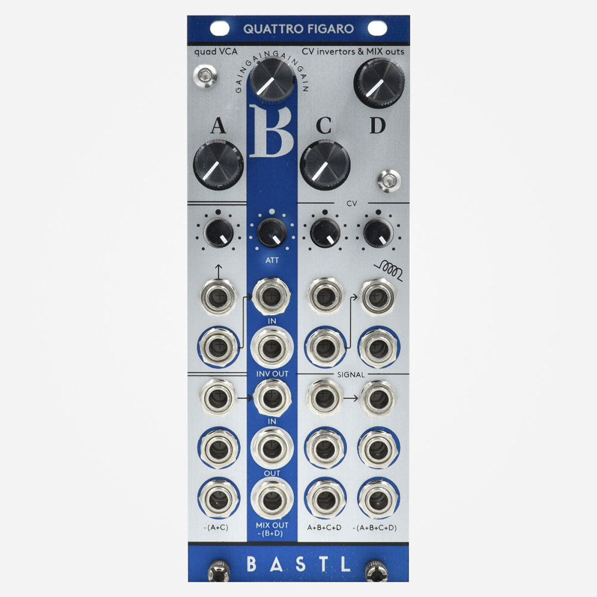 Bastl Instruments Quattro Figaro Quad VCA Mixer (Aluminum) – Found Sound