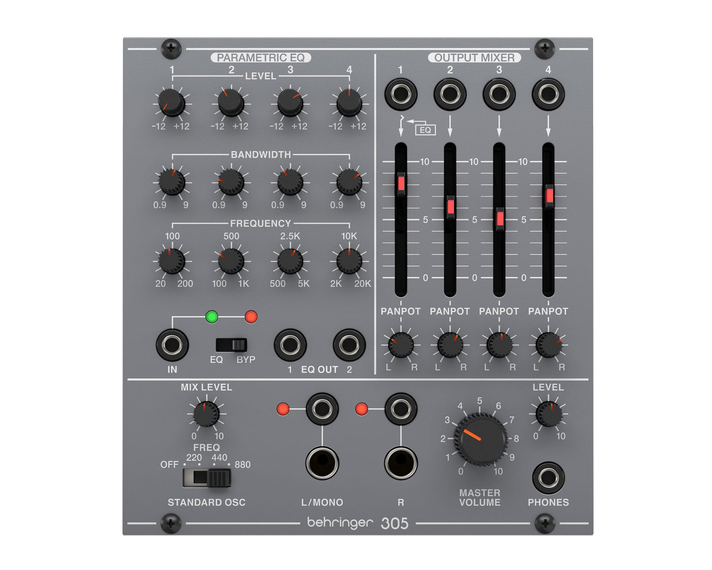Behringer 305 EQ/Mixer/Output Eurorack Module