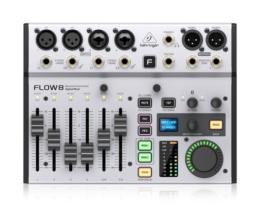 Behringer FLOW-8 Eight Channel USB Mixer w/Bluetooth