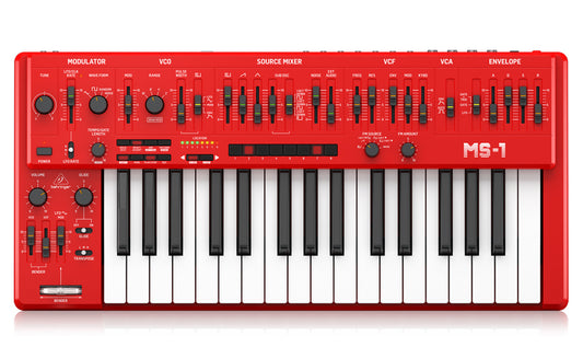 Limited Edition Behringer MS-1 MKII Analog Synthesizer - Red