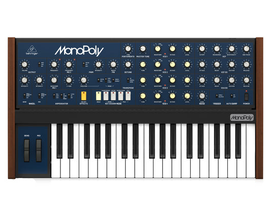 Behringer MonoPoly Analogue 4-Voice Polyphonic Synthesizer