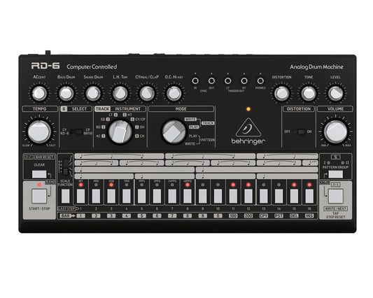 Behringer RD6 BK Analog Drum Machine