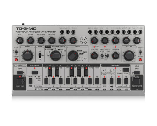 Behringer TD-3 MO SR Modded Out Silver Analog Bass Line Synth