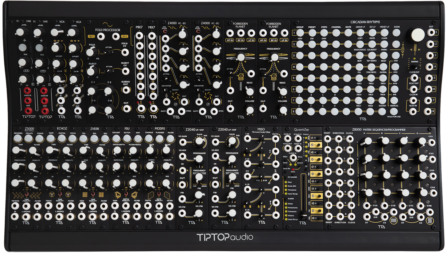 Tiptop Audio Mantis 2x104HP Eurorack Case Black