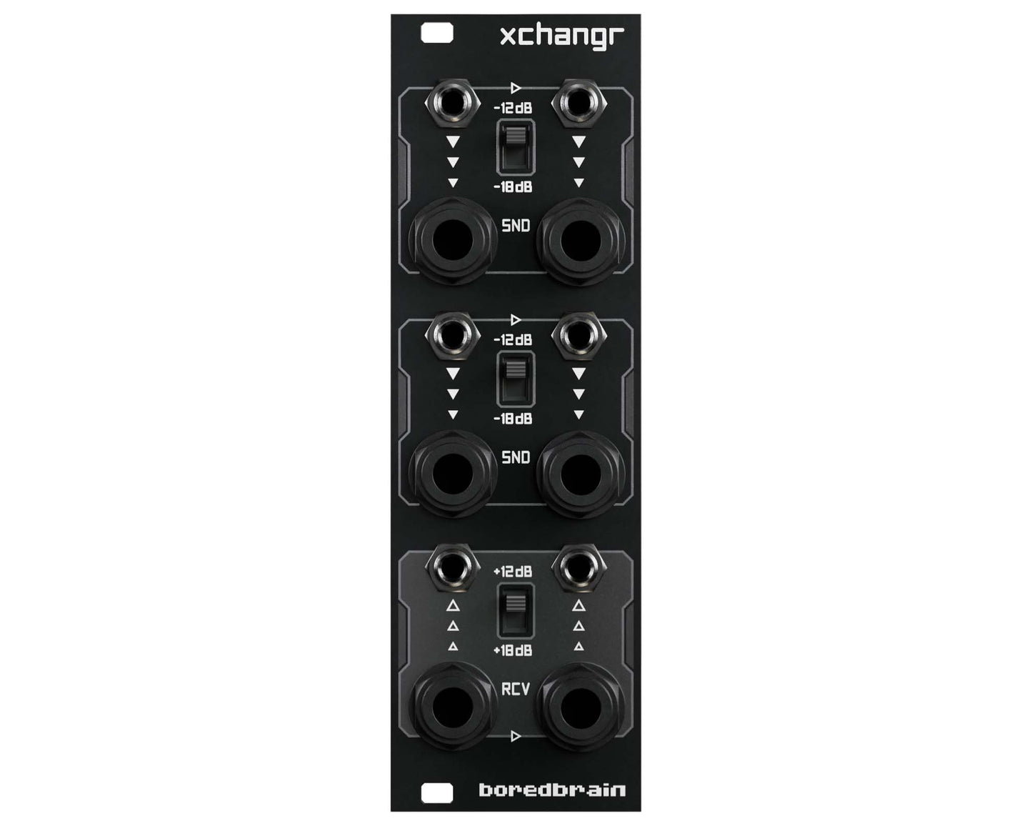 BoredBrain Xchangr Stereo Send/Receive Eurorack Module