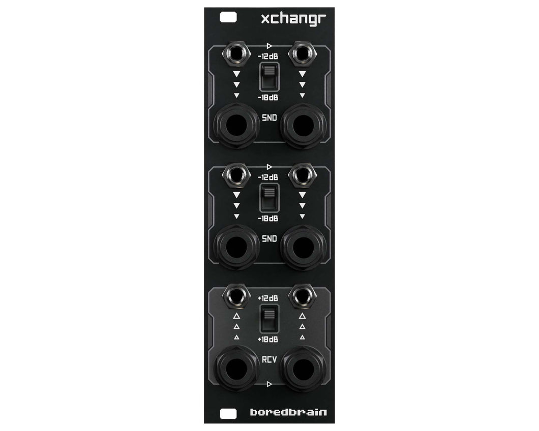 BoredBrain Xchangr Stereo Send/Receive Eurorack Module