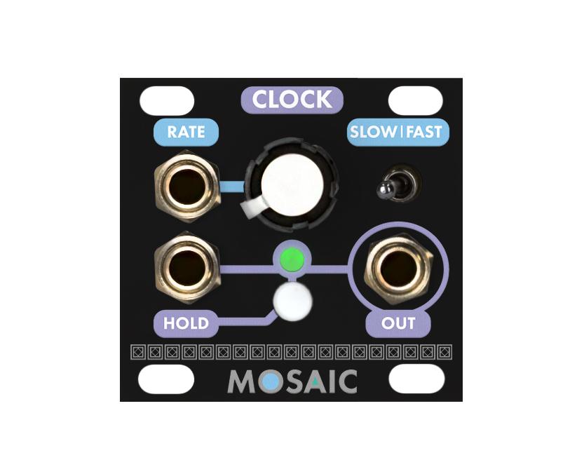 Mosaic Clock - Black