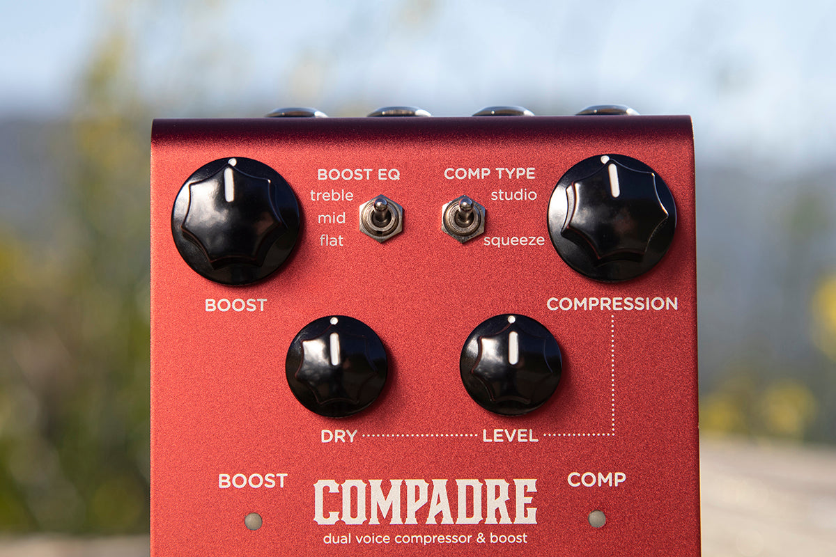Strymon Compadre Dual Voice Compressor & Boost Pedal – Found Strymon Compadre Dual Voice Compressor & Boost Pedal – Found
