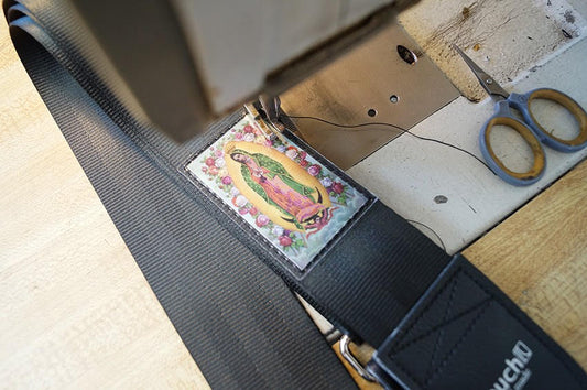 Couch Straps Mary Guadalupe Seatbelt Strap - Black