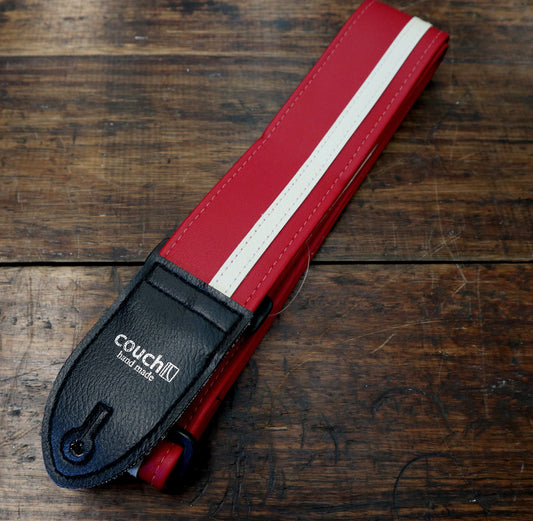 Couch Straps Racer X Red w/ White Stripe