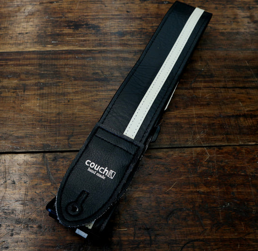 Couch Straps Racer X Black w/ White Stripe