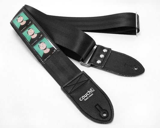 Couch Straps Andy Warhol Seatbelt Guitar Strap - Black