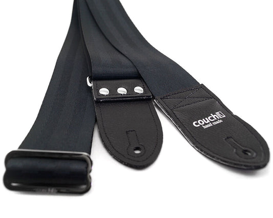 Couch Straps Seatbelt Black Guitar Strap