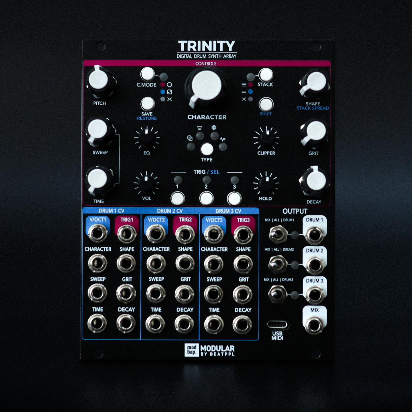 Modbap Modular Trinity Digital Drum Synth Array