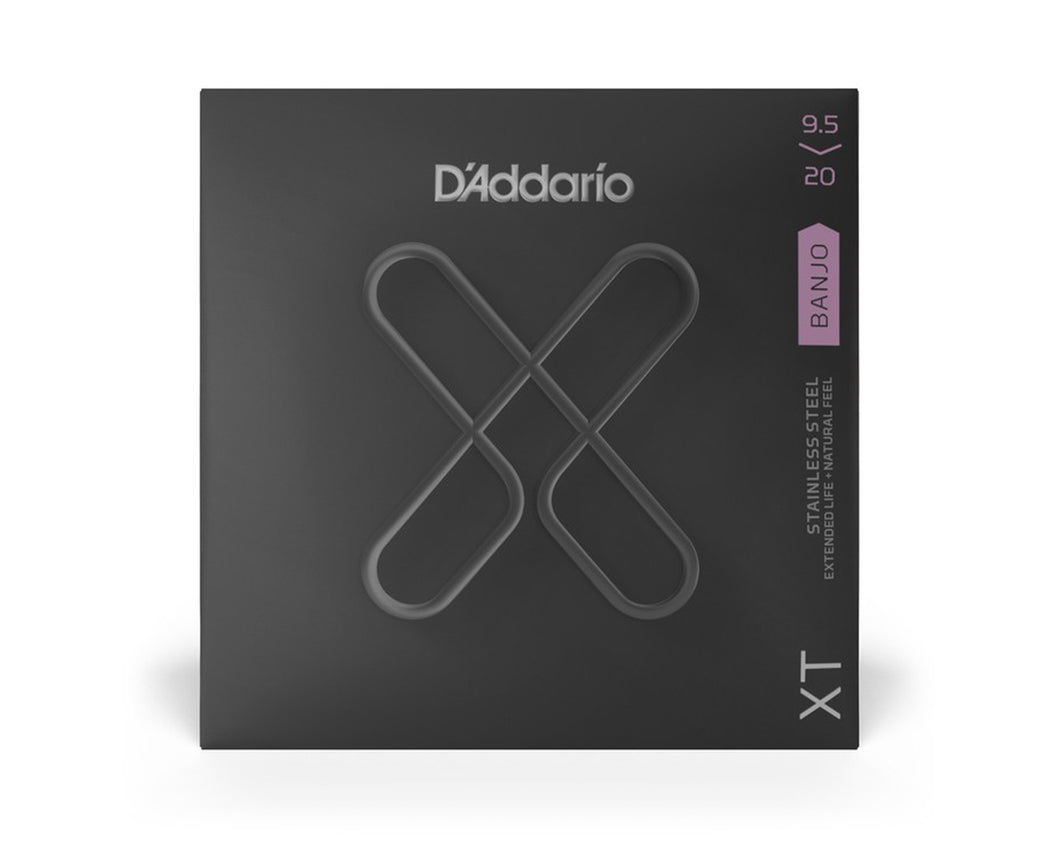 D'Addario D'Addario XT Banjo Stainless Steel, Custom Light, 9.5-20