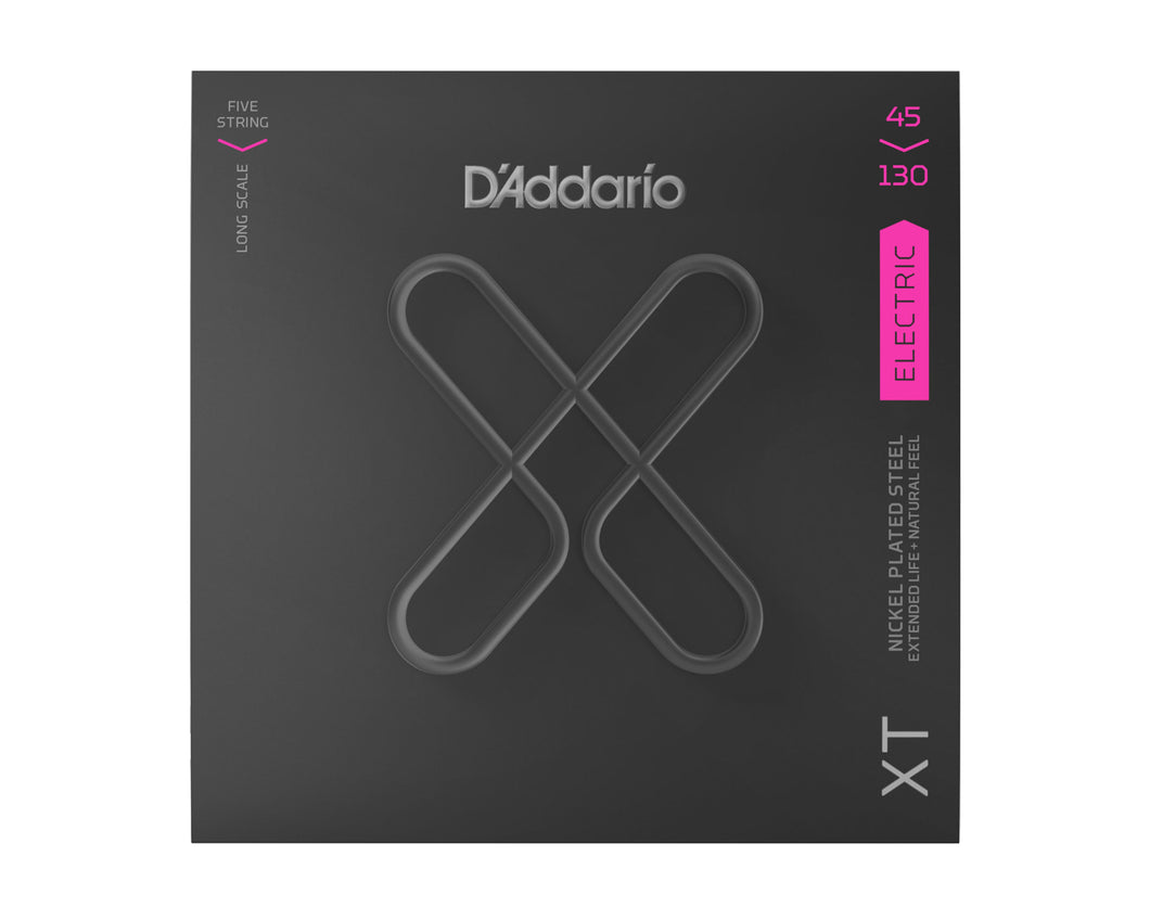 D'Addario D'Addario XT Bass Nickel Plated Steel, Regular Light, 5-String Long Scale, 45-130