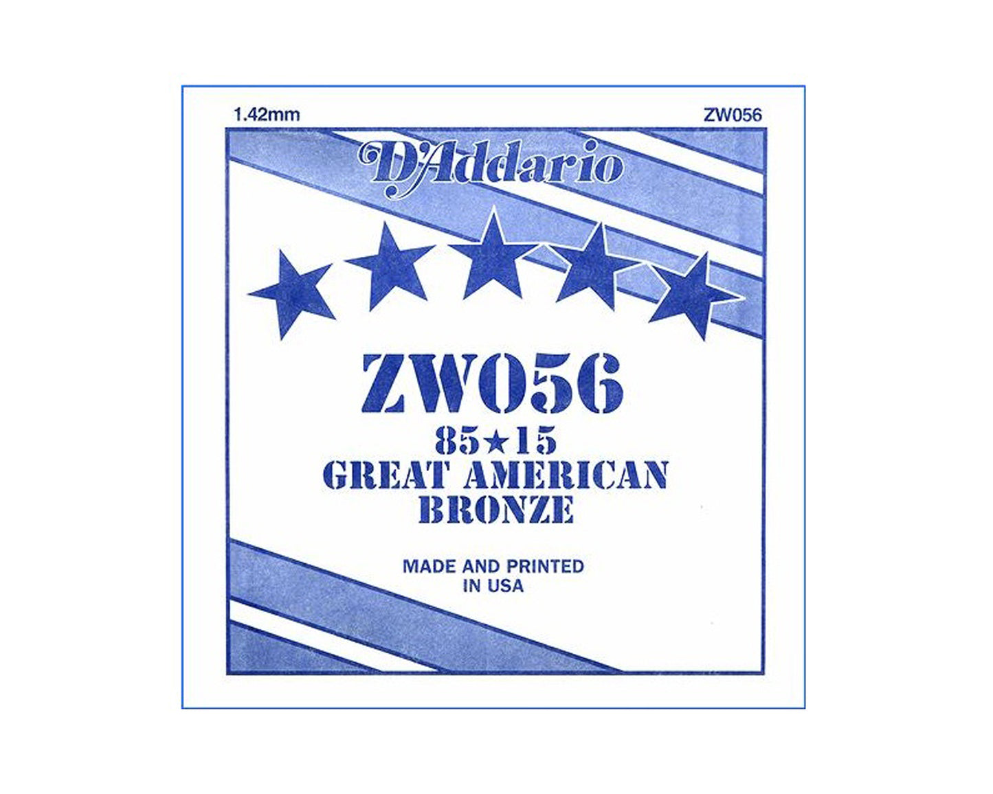 D'Addario 85/15 Bronze wound 056