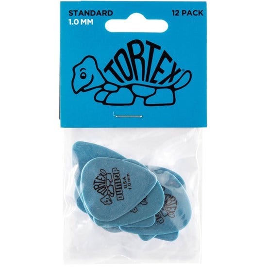 Jim Dunlop 1.0mm Tortex Picks (pack of 12)