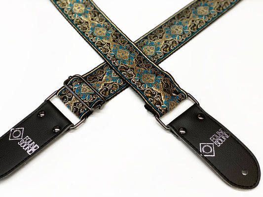 DSL Jacquard Weave APR-Blue Guitar Strap