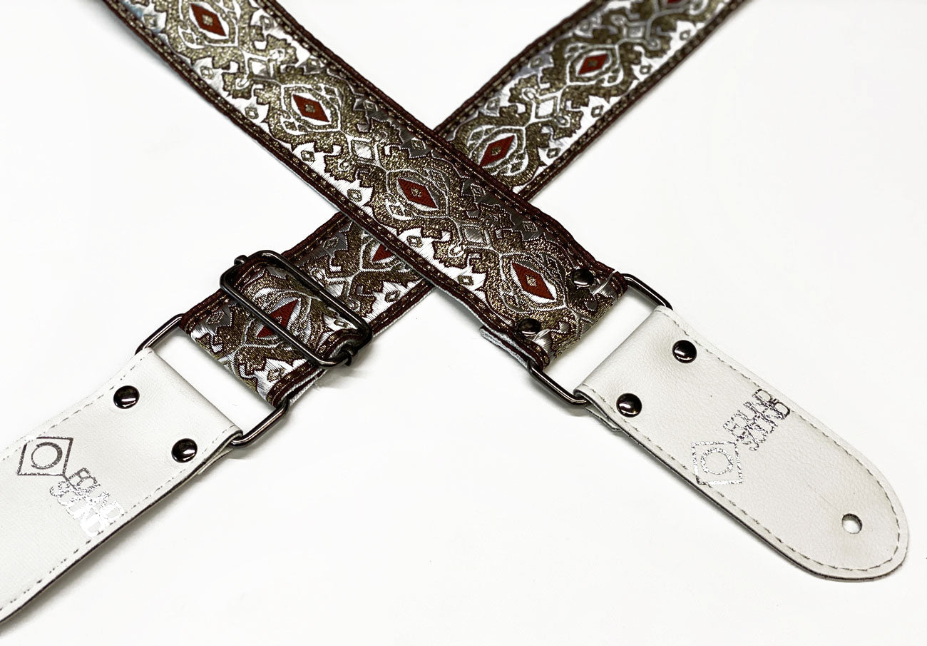 DSL Jacquard Weave King Gold Guitar Strap