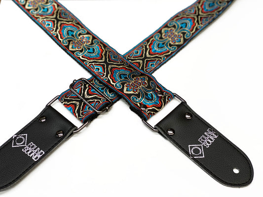 DSL Jacquard Weave Mermaid Blue Guitar Strap