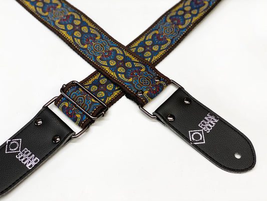 DSL Jacquard Weave TAD-Yellow Guitar Strap