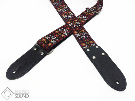DSL Jacquard Weave Fire Guitar Strap