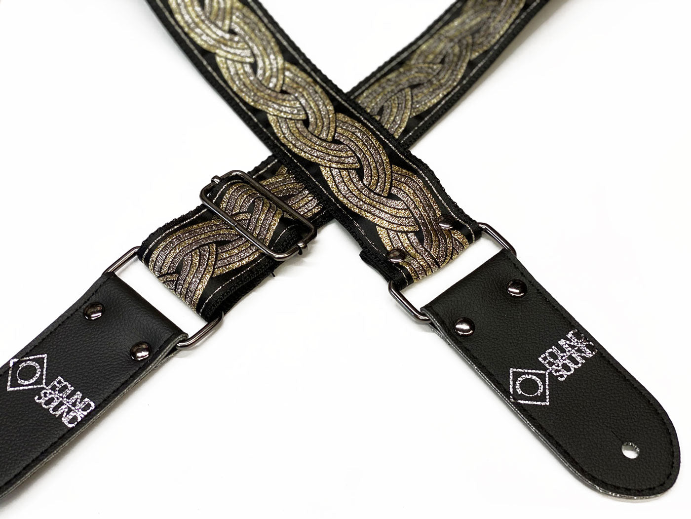 DSL Jacquard Weave Gold Plait Guitar Strap