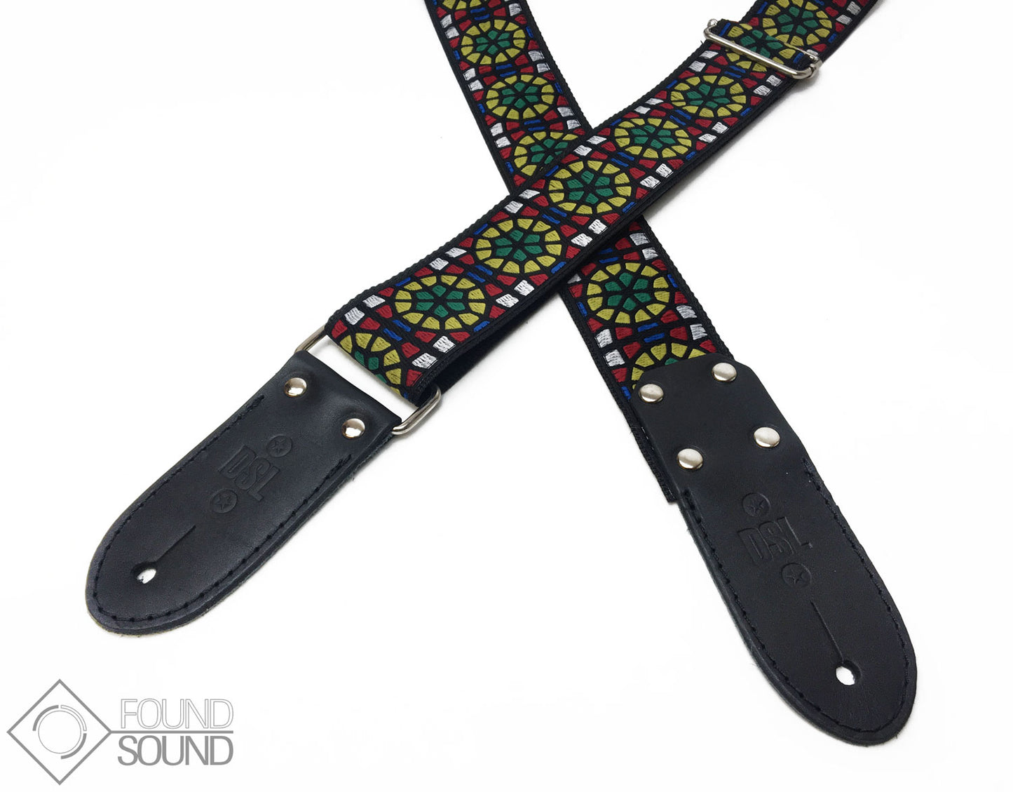 DSL Jacquard Weave SG-Green Guitar Strap