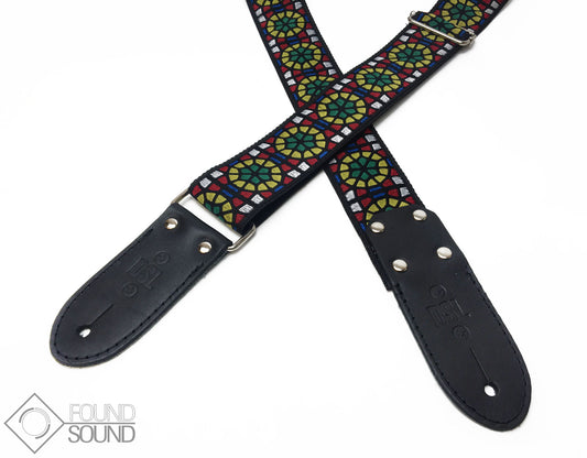 DSL Jacquard Weave SG-Green Guitar Strap