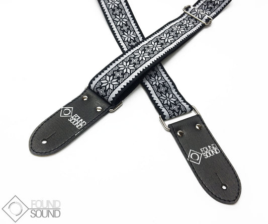 DSL Jacquard Weave Snow Guitar Strap