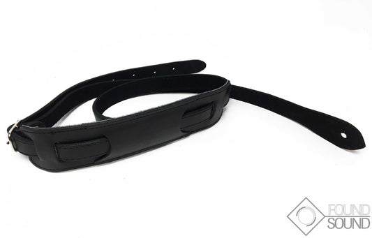 DSL VS20 Vintage Style Black Guitar Strap