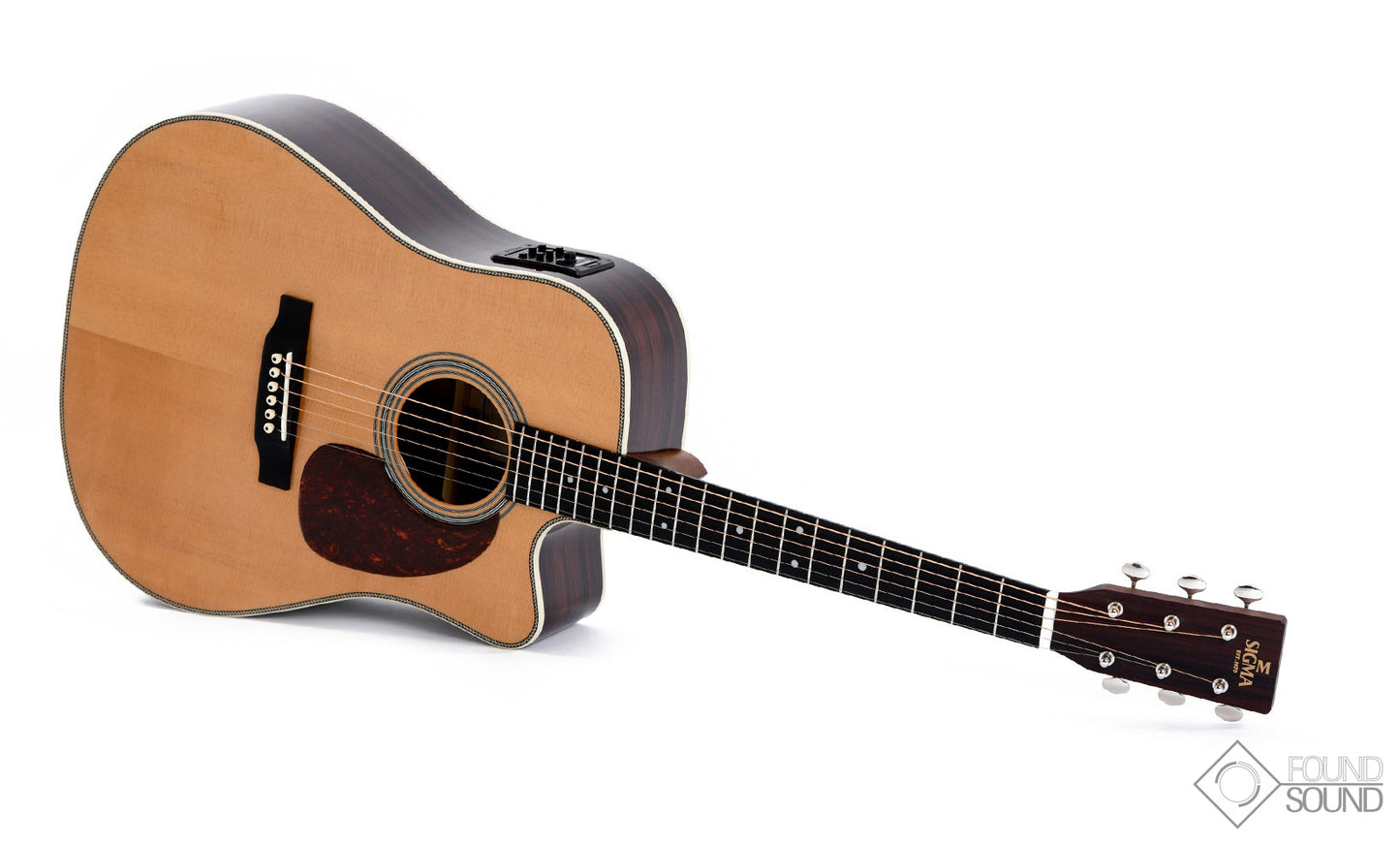 Sigma DTC-28HE Dreadnought with Cutaway and Fisman Presys+ Pickup System