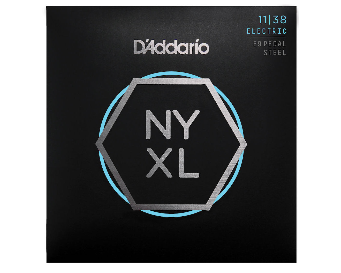 D'Addario NYXL1138PS Nickel Wound E9 Pedal Steel Guitar Strings, Regular Light, 11-38