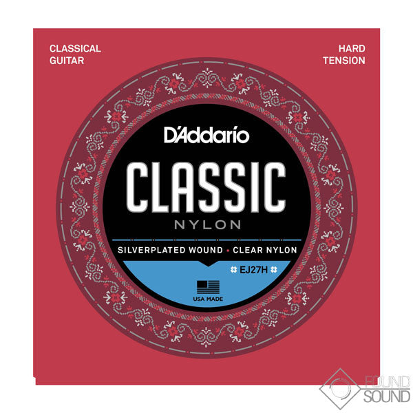 D'Addario EJ27H Hard Tension Nylon Classical Guitar Strings