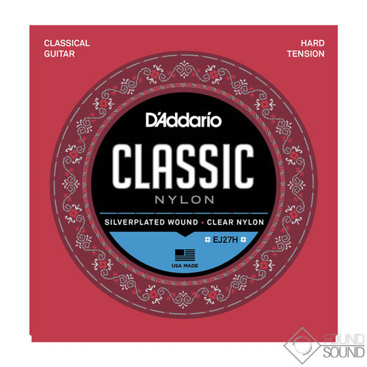D'Addario EJ27H Hard Tension Nylon Classical Guitar Strings