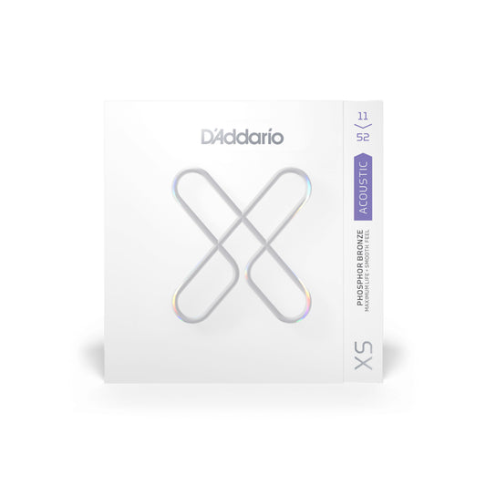 D'Addario XSAPB1152 XS Coated Acoustic Phosphor Bronze Strings - Light Set (11-52)