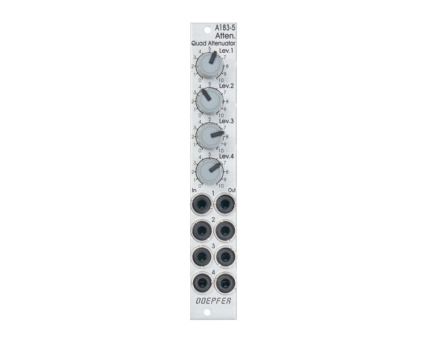 Doepfer A-183-5 Quad Attenuator (Slim Line Series)