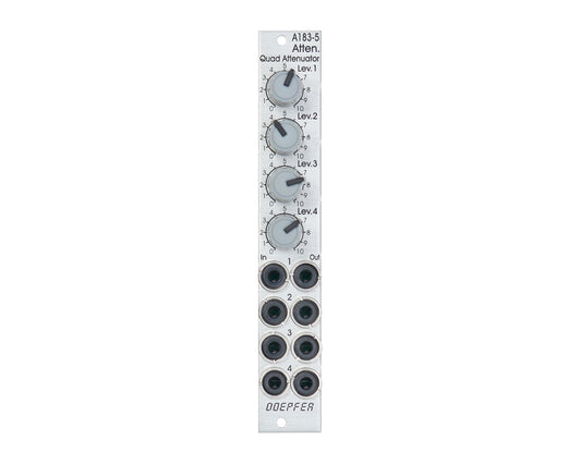 Doepfer A-183-5 Quad Attenuator (Slim Line Series)
