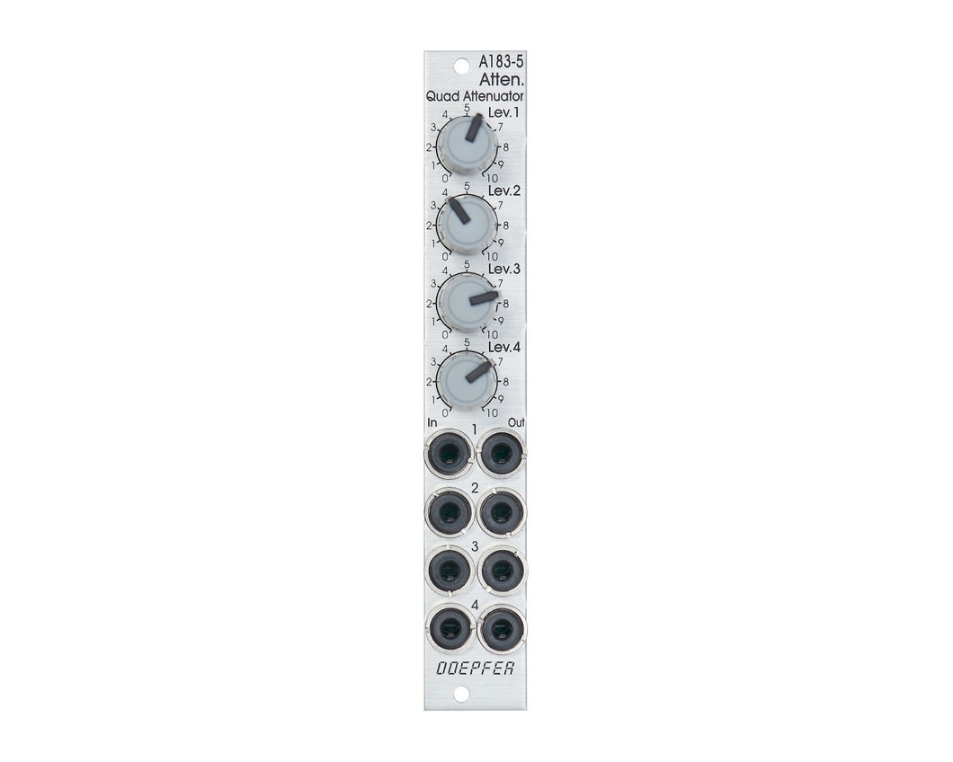 Doepfer A-183-5 Quad Attenuator (Slim Line Series)