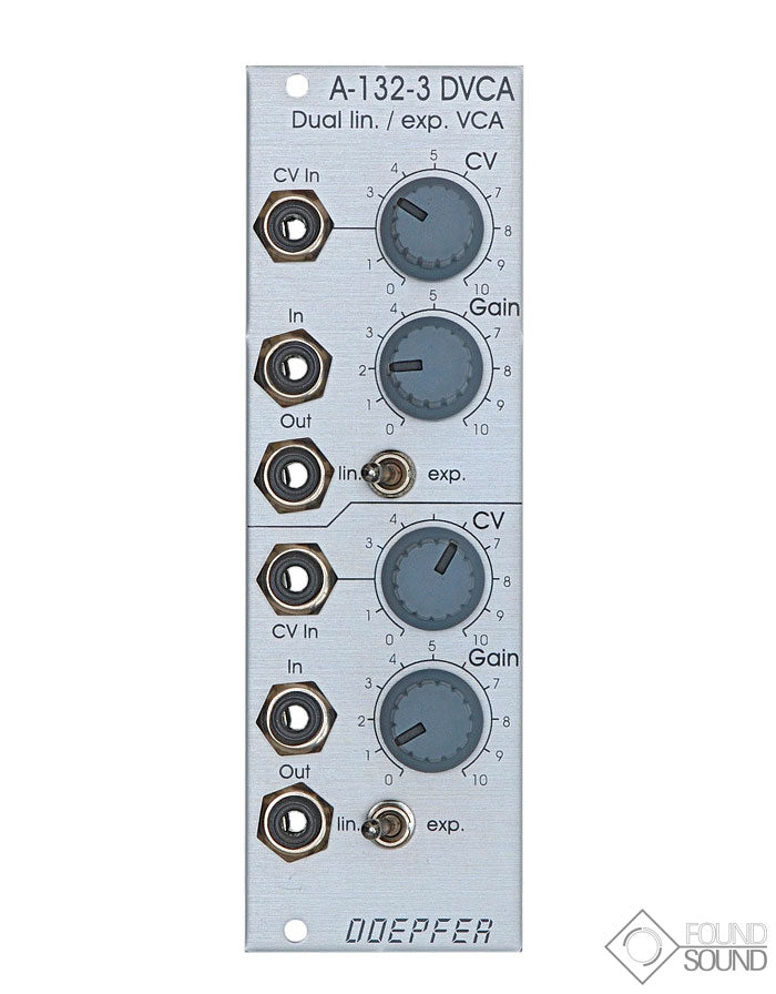 Doepfer A-132-3 Dual Linear/Exponential VCA – Found Sound