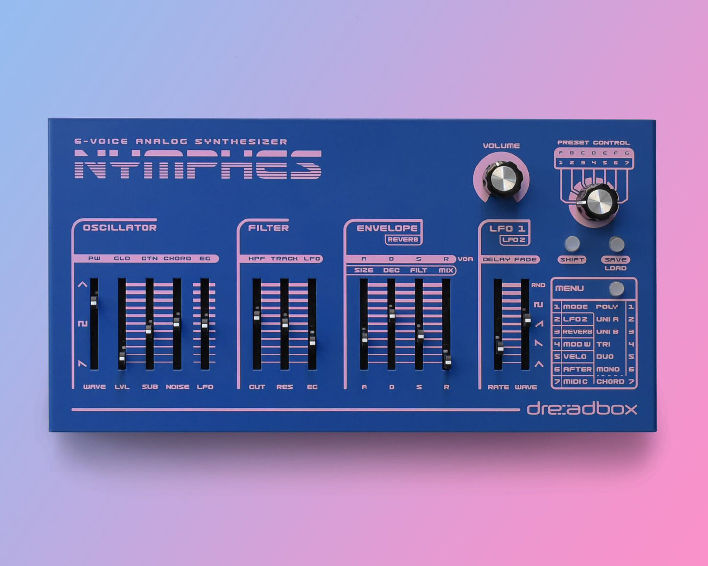 Dreadbox Nymphes Six Voice Analogue Synthesizer